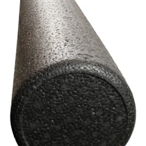 Black High Density Foam Rollers Full Round - Extra Firm - 6" x 12" Round