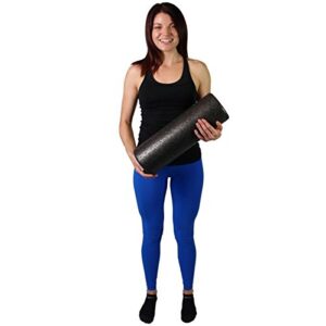 Black High Density Foam Rollers Full Round - Extra Firm - 6" x 12" Round