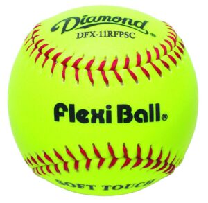 diamond 11-inch flexiball practice softball, dozen