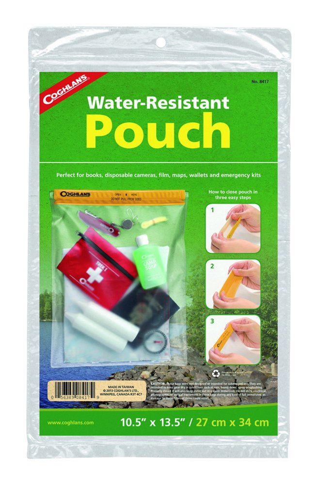 Coghlan's Water-Resistant Pouch, 10.5 x 13.5-Inch