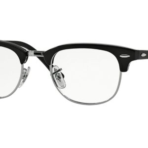 Ray-Ban Unisex 5154 Clubmaster Eyeglasses Shiny Black 49mm