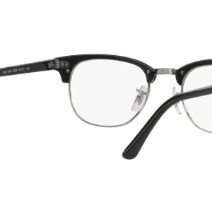 Ray-Ban Unisex 5154 Clubmaster Eyeglasses Shiny Black 49mm