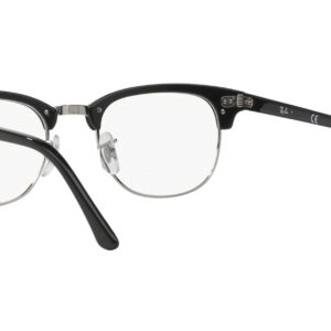 Ray-Ban Unisex 5154 Clubmaster Eyeglasses Shiny Black 49mm