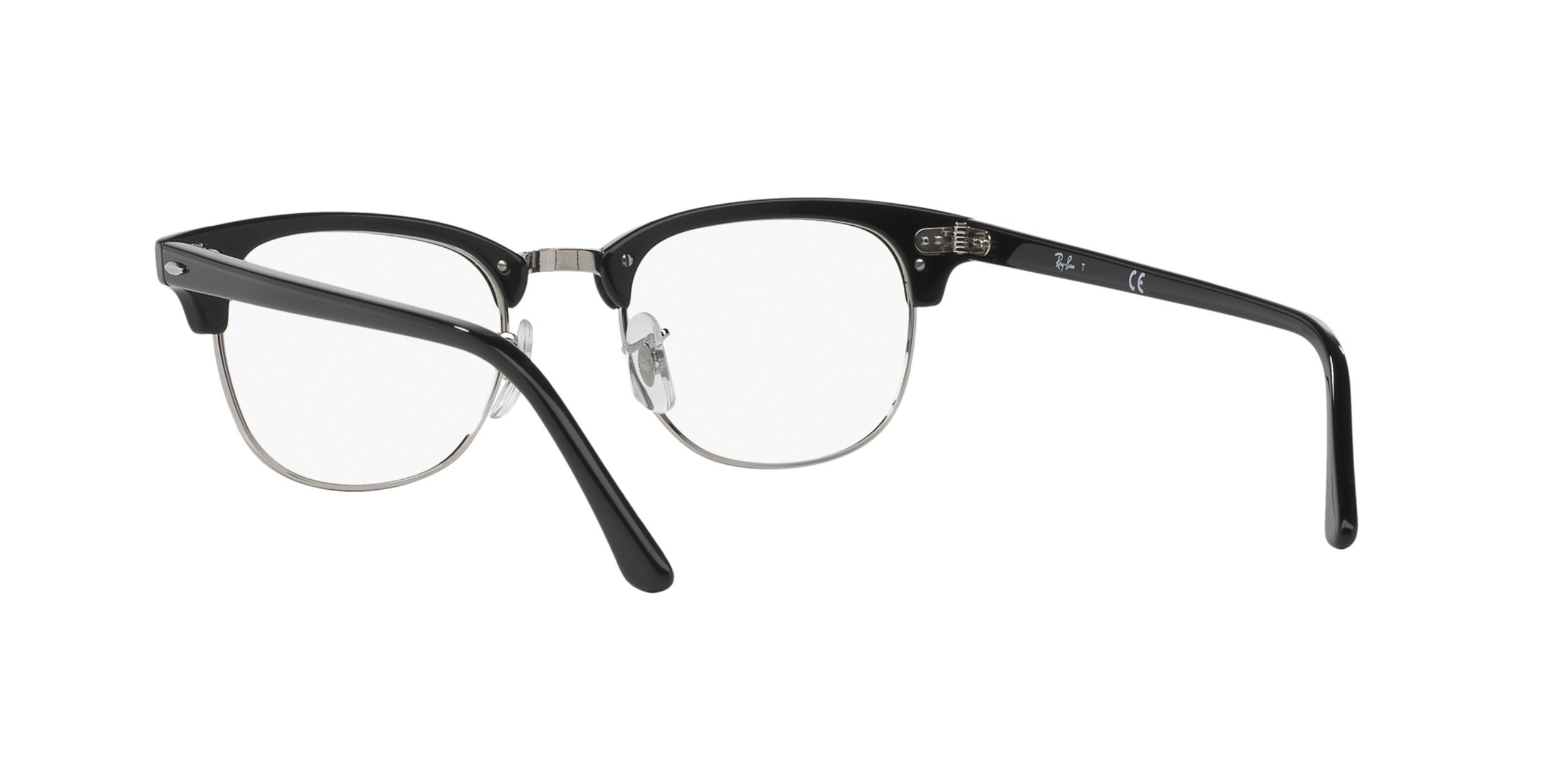 Ray-Ban Unisex 5154 Clubmaster Eyeglasses Shiny Black 49mm