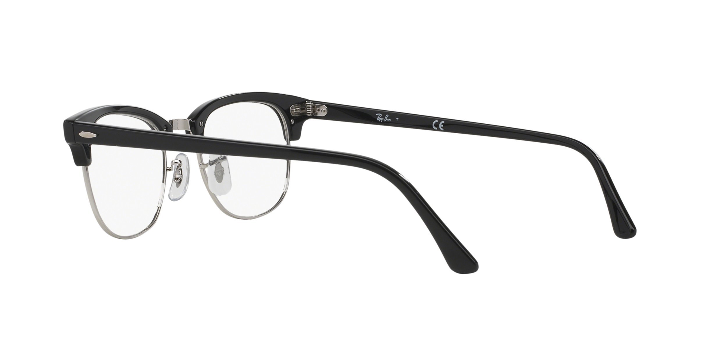 Ray-Ban Unisex 5154 Clubmaster Eyeglasses Shiny Black 49mm