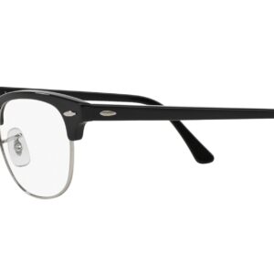 Ray-Ban Unisex 5154 Clubmaster Eyeglasses Shiny Black 49mm