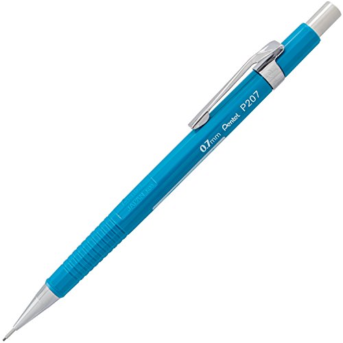 Pentel Sharp Mechanical Pencil, (0.7mm), Medium Line, Blue Barrel, Box of 12 (P207C)