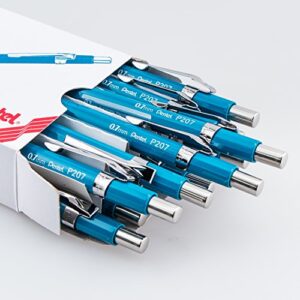 Pentel Sharp Mechanical Pencil, (0.7mm), Medium Line, Blue Barrel, Box of 12 (P207C)