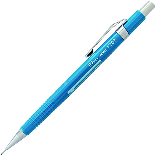 Pentel Sharp Mechanical Pencil, (0.7mm), Medium Line, Blue Barrel, Box of 12 (P207C)