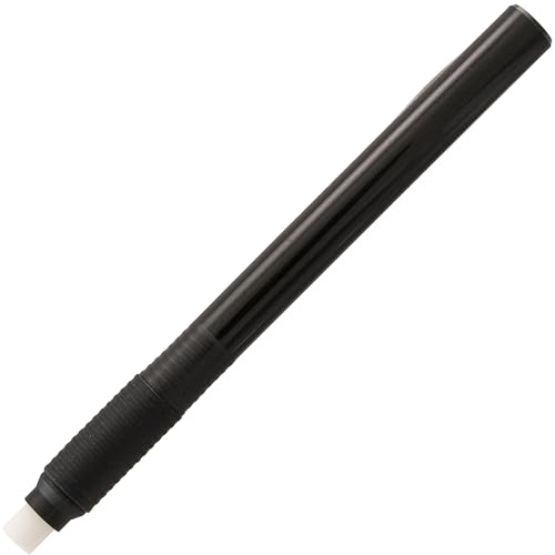 Pentel Clic Eraser Grip, Retractable Eraser, Black Barrel, Box of 12 (ZE22A)