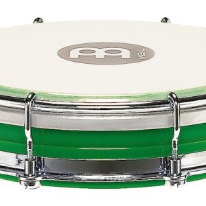 Meinl Percussion Tamborim with Floatune Tuning System-NOT Made in China-Green ABS Plastic Body and Synthetic Head, 2-Year Warranty, (TBR06ABS-GR)