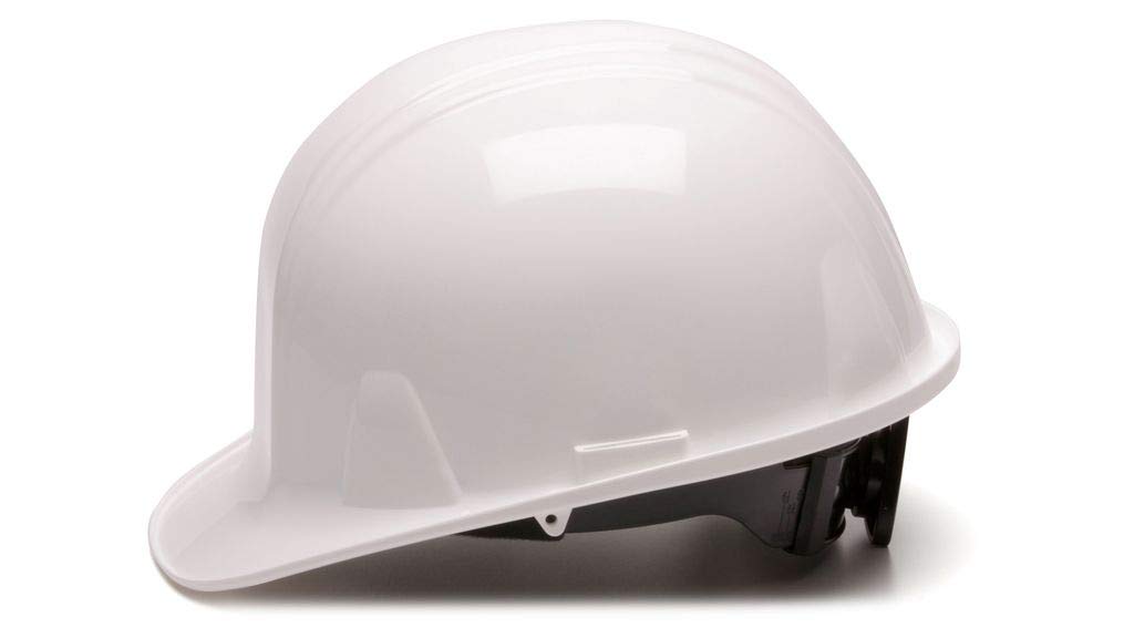 Pyramex Safety Products HP14110 Sl Series 4 Pt. Ratchet Suspension Hard Hat, White