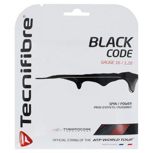 Tecnifibre Black Code Tennis String Set (16 gauge, 1.28)