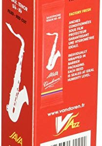 Vandoren SR273R Tenor Sax JAVA Red Reeds Strength 3; Box of 5