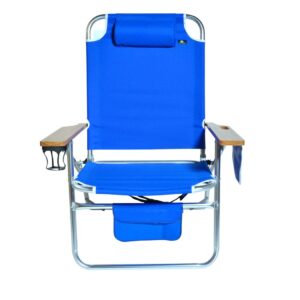 Big Jumbo 500 lbs XL Aluminum Heavy Duty Beach Chair for Big & Tall - 4 Reclining Positions