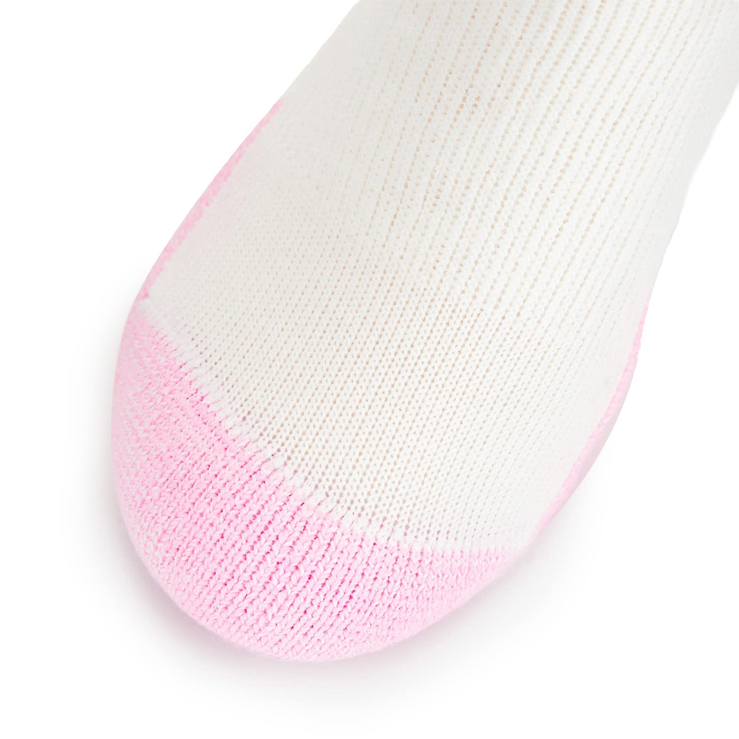 Thorlos Women's DWMXW Max Cushion Distance Walking Ankle Socks, Wht/Pink, Small