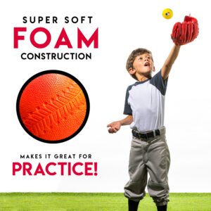 Franklin Sports Foam Baseballs - Soft Foam Practice Baseballs for Kids - Perfect for Hitting and Indoor or Outdoor Play - 3 Pack - Official MLB Licensed Product