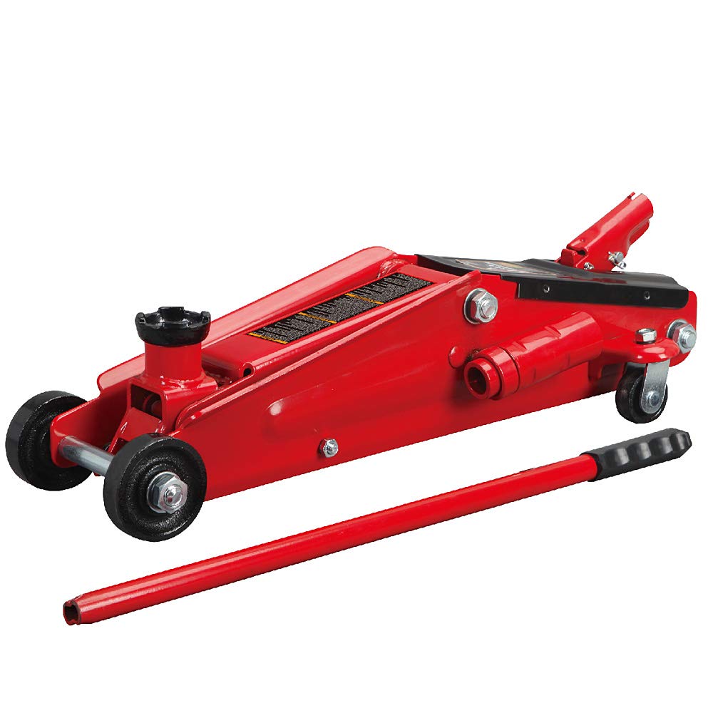 BIG RED T83006 Torin Hydraulic Trolley Service/Floor Jack with Extra Saddle (Fits: SUVs and Extended Height Trucks): 3 Ton (6,000 lb) Capacity, Red