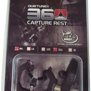 New Archery Products Quiktune 360 Full Capture Brushes Right Hand Arrow Rest for Bow Hunting, Black