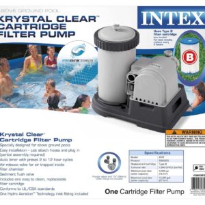 INTEX 2500 GPH Krystal Clear Pool Filter Pump w/ Timer | 56633E