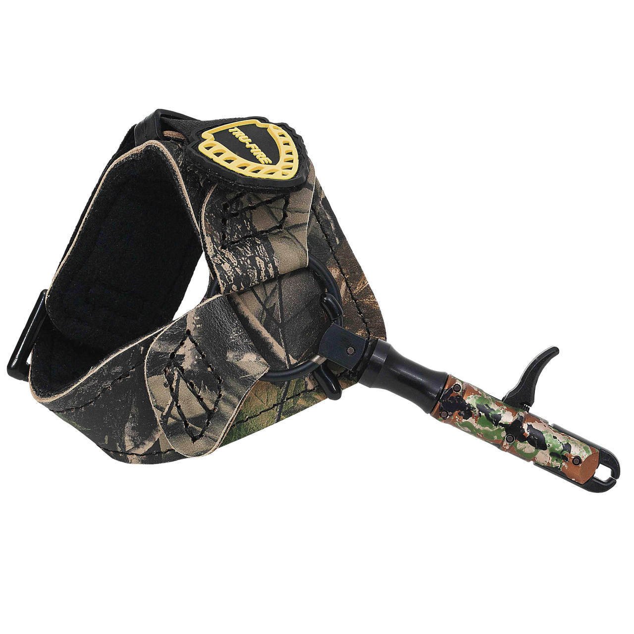 Tru-Fire Edge Buckle Foldback Adjustable Archery Compound Bow Release - Camo Wrist Strap with Foldback Design