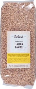 roland foods pearled italian farro, specialty imported food, 47.9-ounce bag