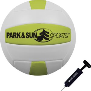 Park & Sun Sports Spiker Sport: Portable Outdoor Volleyball Net System, Blue, 32L x 3H feet