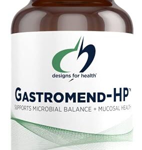 Designs for Health GastroMend HP - Mastic Gum, Zinc, L-Carnosine, Deglycyrrhizinated Licorice Gut Health Supplements - May Support Gastric Health, Occasional Bloating or Upset Stomach (60 Capsules)