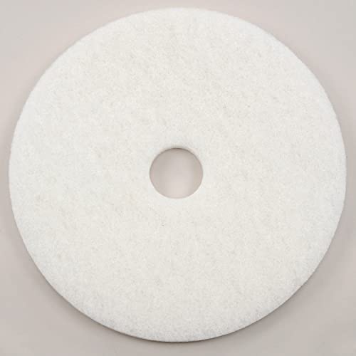 Global Industrial 20" White Polishing Pad, 5/Case, 401220