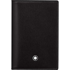 montblanc business card case, black, 11 cm