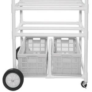 Champion Sports High Impact All-Terrain Heavy-Duty Cart, White, 53" x 19" x 59", White