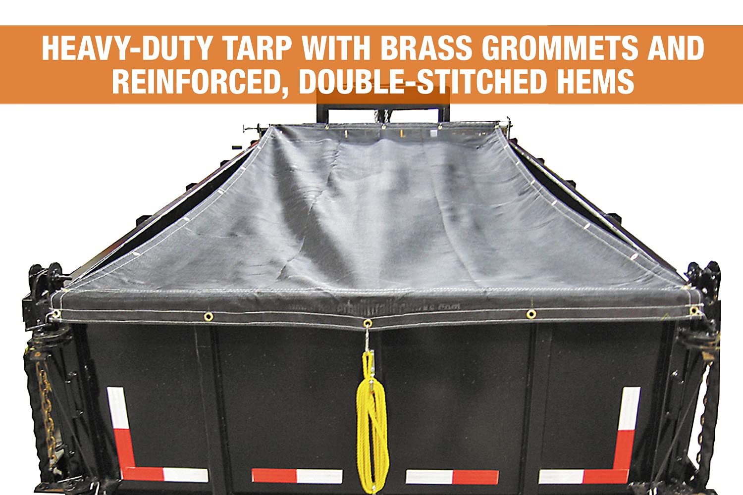 Buyers Products DTR7012 Aluminum Tarp System with Mesh Tarp, 7 x 12 Feet