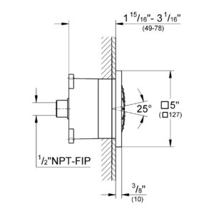 Grohe Rainshower In.F In. Series Body Spray