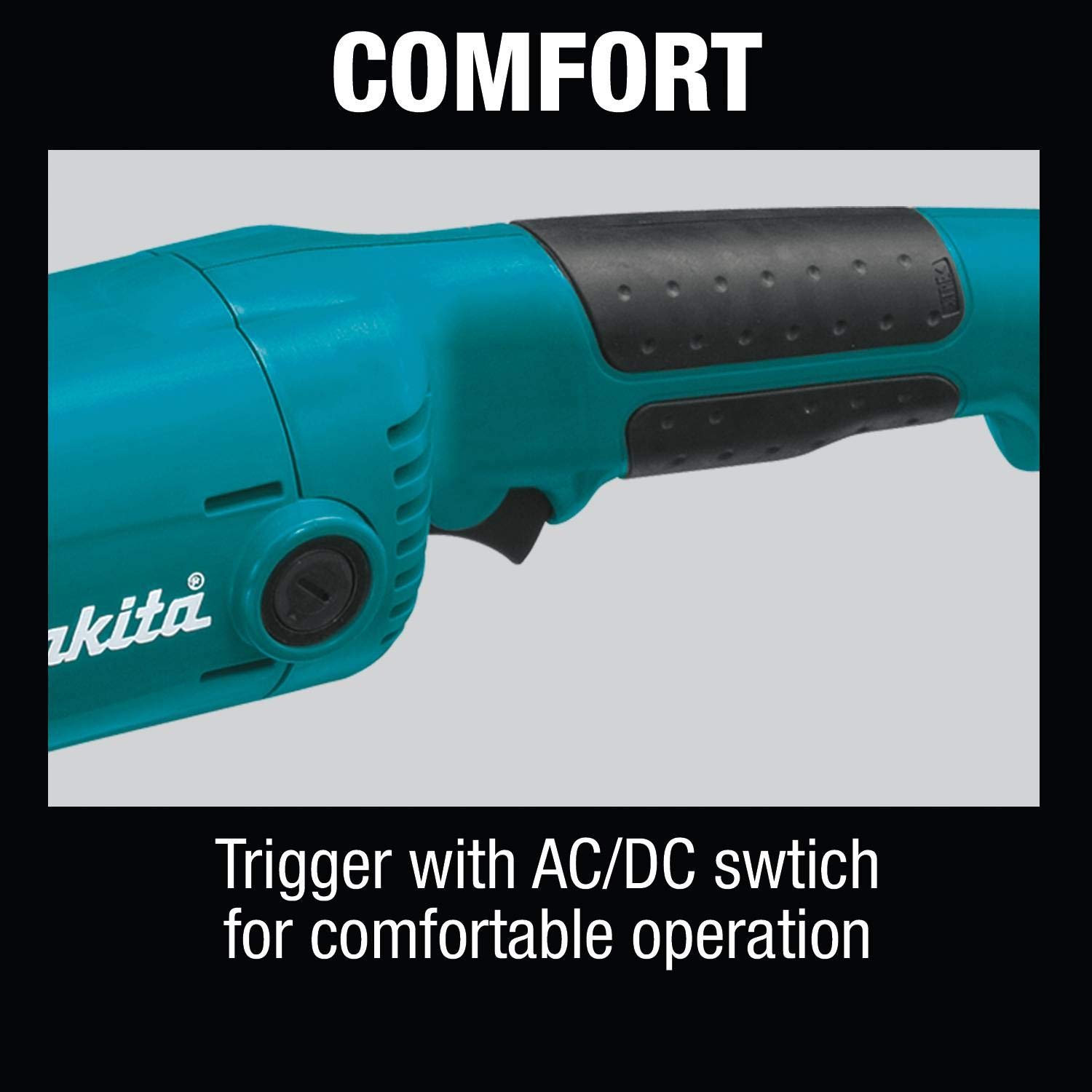 Makita GA5020 5" SJS Angle Grinder, with AC/DC Switch, Blue