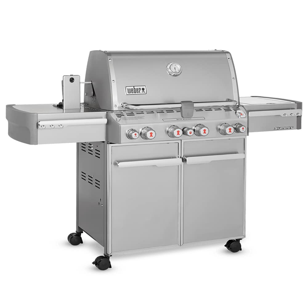 Weber Summit S-470 4-Burner Liquid Propane Grill, Stainless Steel 580-Square Inch