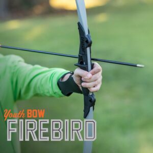 Bear Archery Firebird Bow for Youth, Recommended Ages 12-16, Ambidextrous, Continuous Draw Weight Up to 36 lb., Continuous Draw Length Up to 28-inches