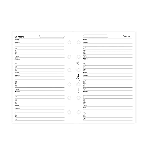 Filofax Pocket Name/Address/Phone (B210201)