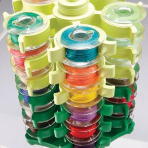 Clover Stack 'n Store Bobbin Tower with Nancy Zieman-3-1/2 X3-3/4