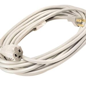 Woods Light Duty Extension Cord, 20Ft, 16 Gauge, 3 Conductor, Landscape and Patio Cord, SJTW, White, 23528801