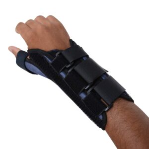 sammons preston thumb spica wrist brace, thumb splint, wrist splint for wrist support, wrist brace, thumb brace for cmc & mc joints, wrist spica, thumb spica, thumb support, right hand, x-small