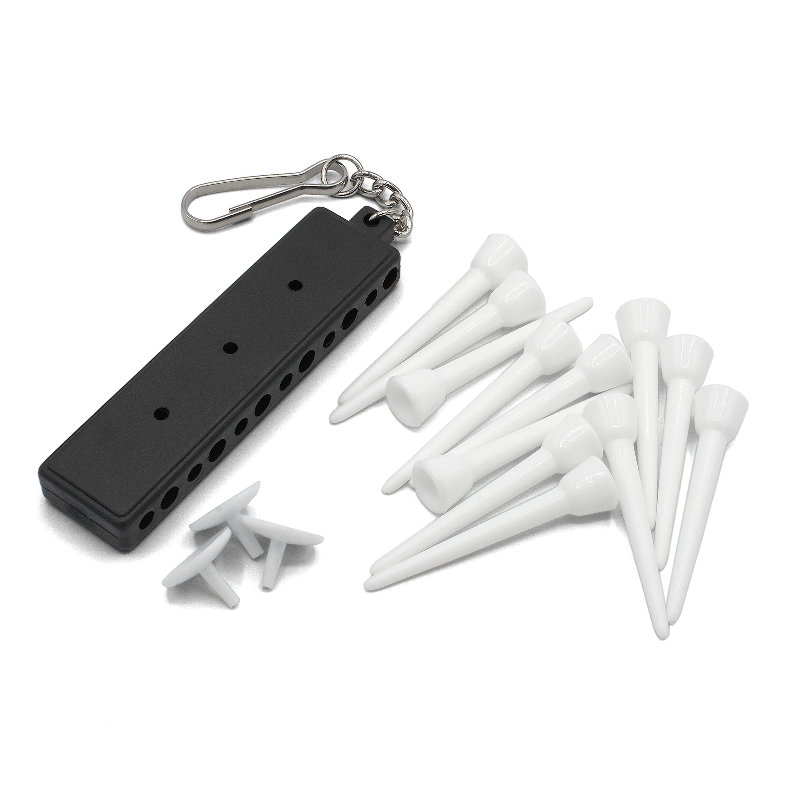 ProActive Sports Golf Tee Holder with Ball Markers and 12 Tee