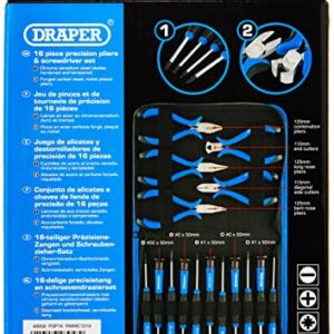 Draper 48958 16-Piece Precision Pliers and Screwdriver Set