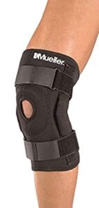 hinged wraparound knee brace (ea)