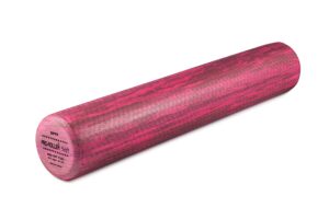 optp pro-roller soft density foam roller – low density soft foam roller for physical therapy, pilates foam roller and yoga foam roll exercises, and muscle recovery - pink 36" x 6"