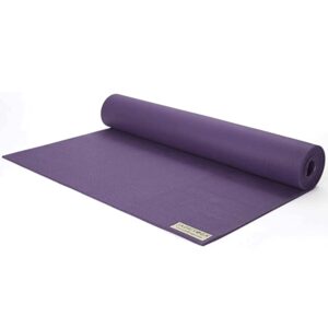 jade fusion yoga mat, luxurious comfort & sturdy workout mats for home gym, 68" yoga mat thick, non-slip workout mat with extra strong grip, us made purple yoga mats