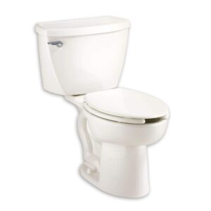 american standard 2467100.020 cadet 1.6 gpf 2-piece elongated toilet with 12-in rough-in, white