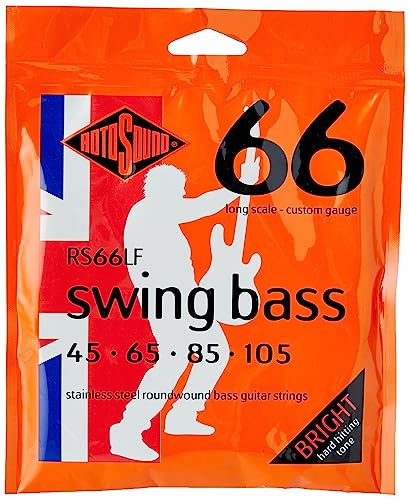 Rotosound RS66LF Swing Bass 66 Stainless Steel Bass Guitar Strings (45 65 85 105)