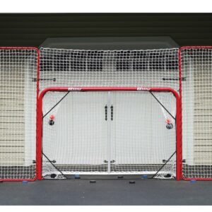 EZGoal Hockey Backstop, Red/White ,10' x 6'