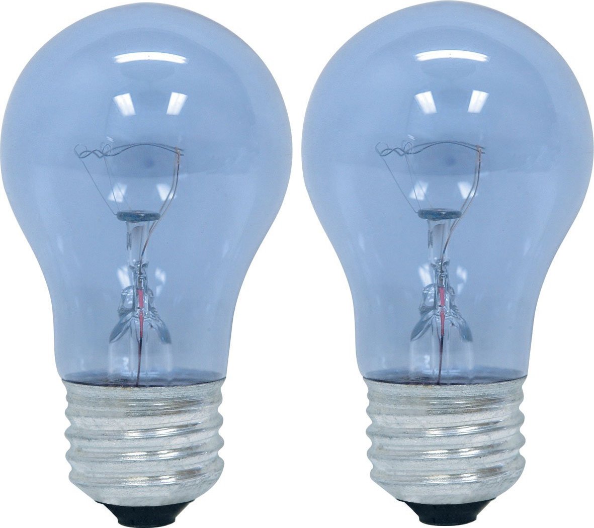 GE Lighting 48706 40-Watt Reveal A15 Appliance Bulb, 2-Card, 2 Count (Pack of 1), Clear