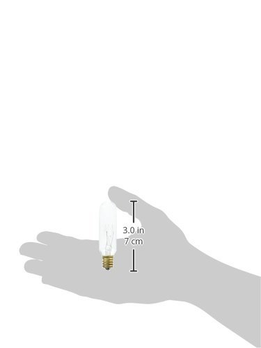 Westinghouse 0388200, 15 Watt, 130 Volt Clear Incand T6 Light Bulb, 1500 Hour 100 Lumen